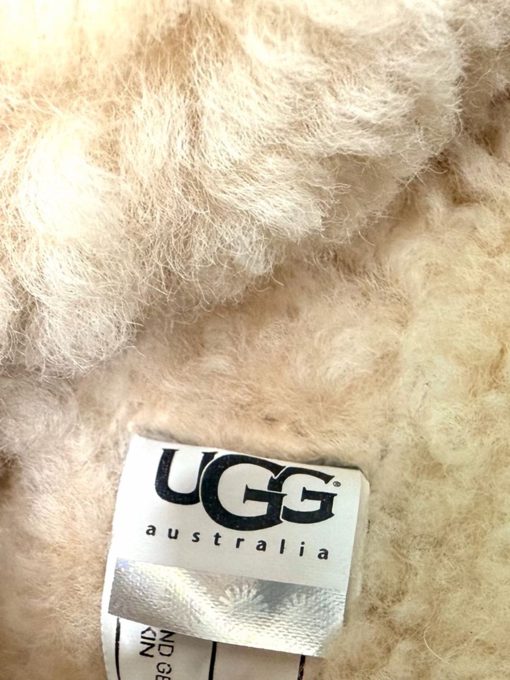 UGG Chestnut Brown Shearling Button Short Boots - Picture 4 of 4